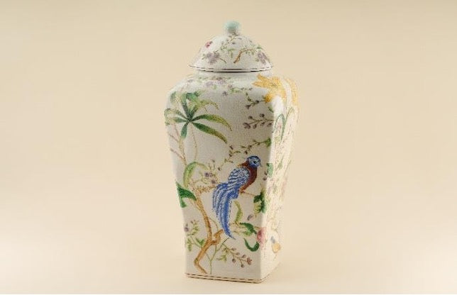 Botanical Garden Porcelain Vase