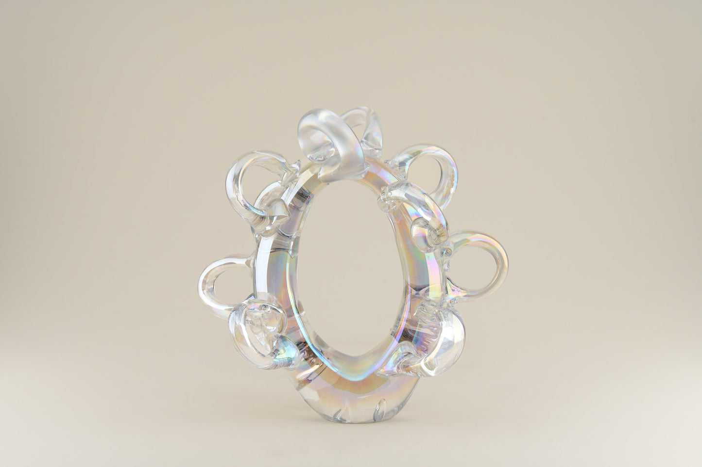 Handmade Glass Circle Décor