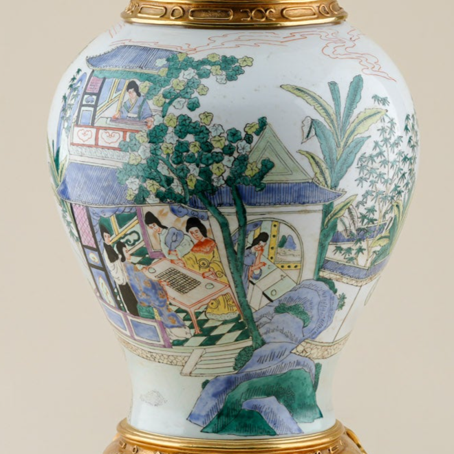 Brush Drawing Porcelain Jar