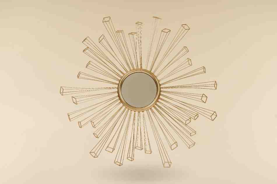 Multiple Lines Mirror Décor