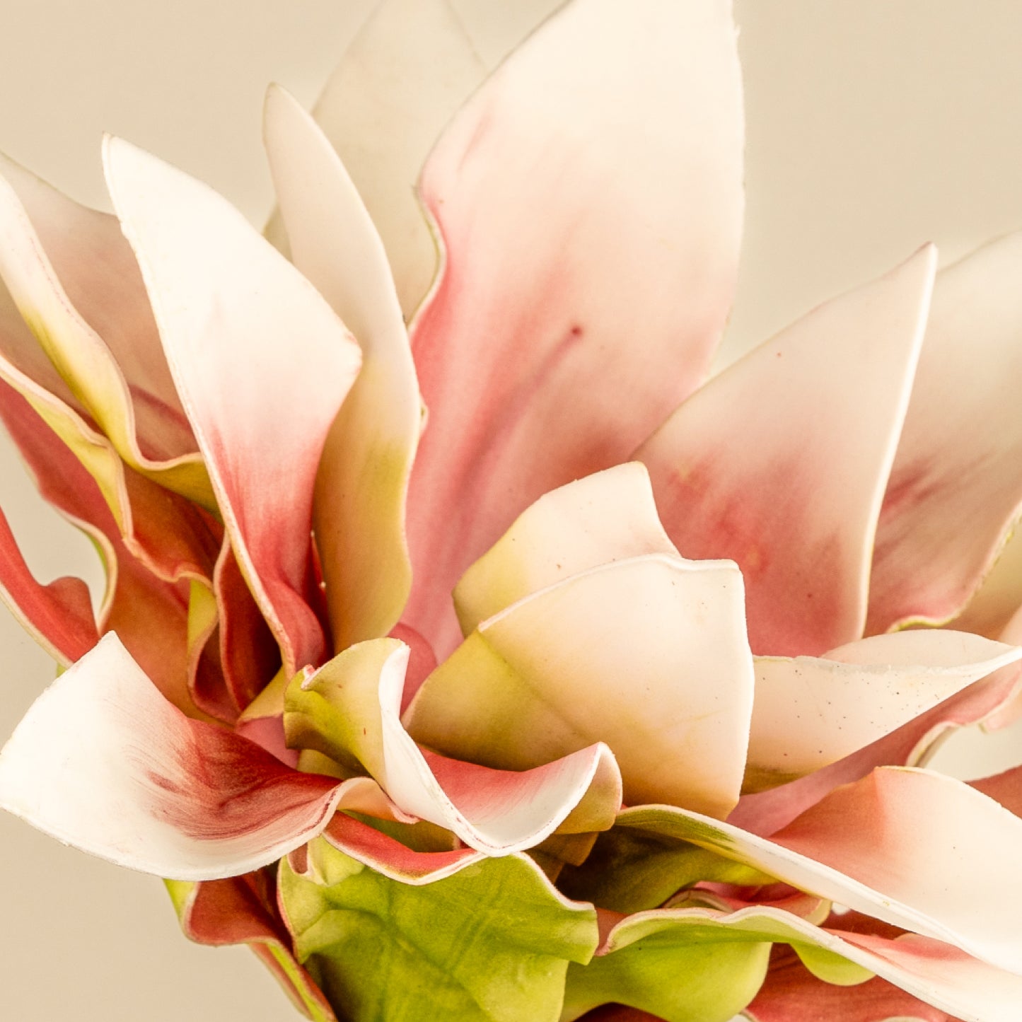 Mountain Ebony Faux Foam Flower (Pink & Green)