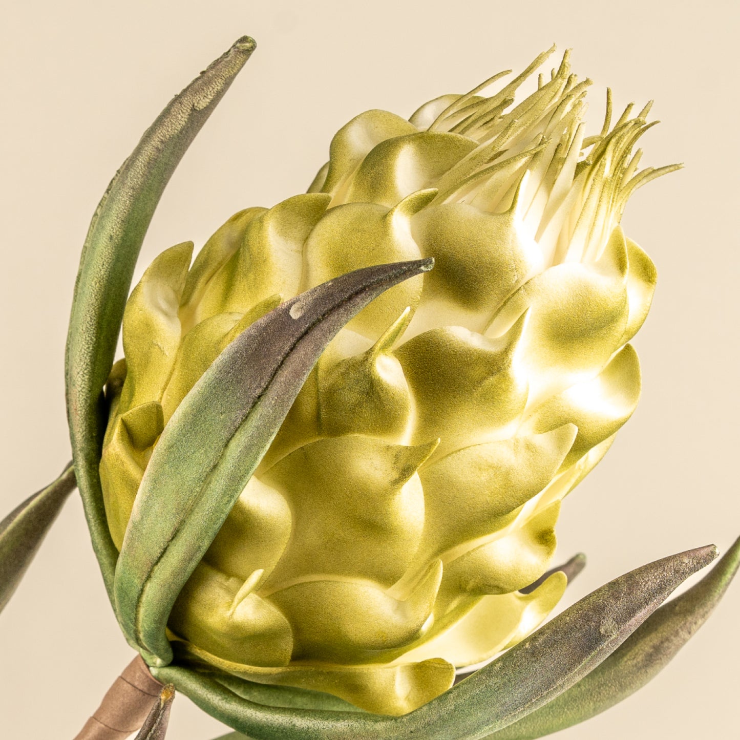 Artichoke Faux Foam Flower (Green)