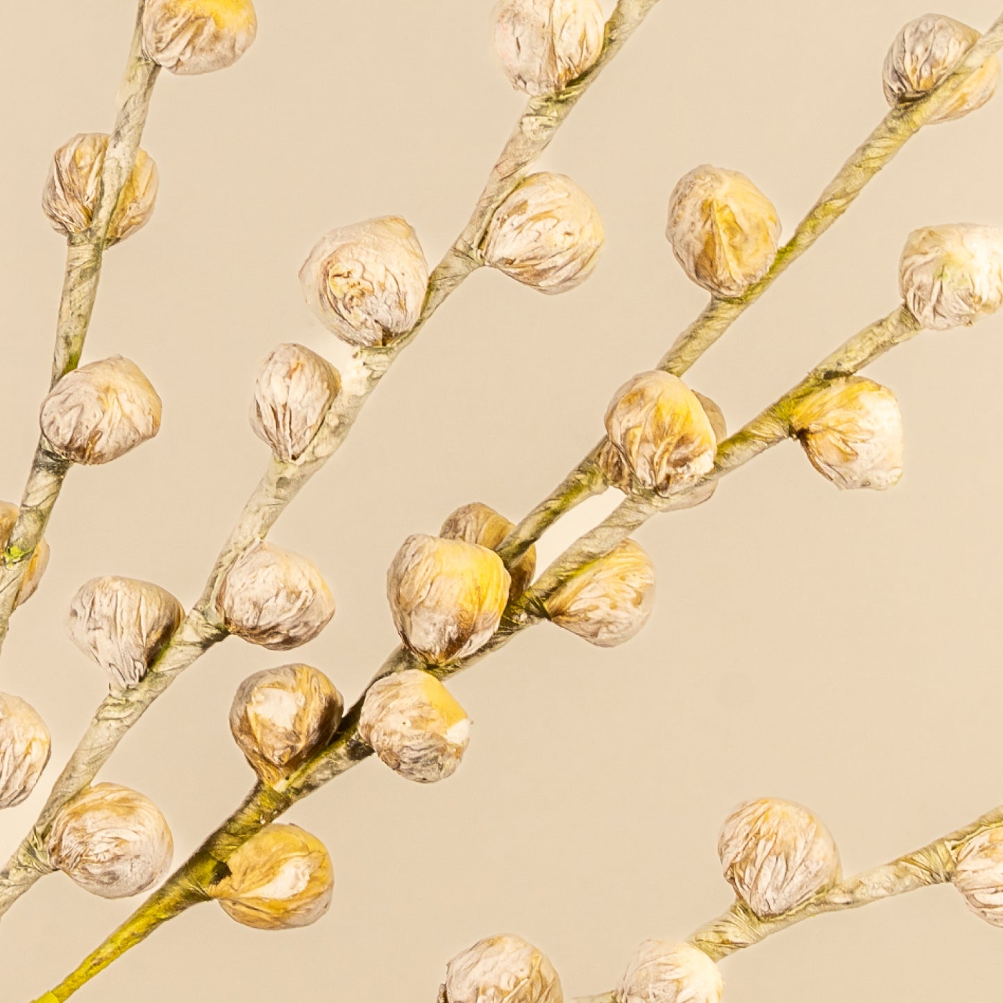 Berry Branch Faux Foam Flower (Mustard Yellow)