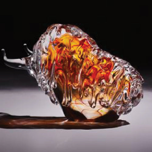 Handmade Crystal Bull