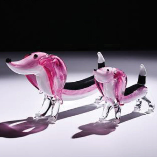 Handmade Crystal Dog (Left)