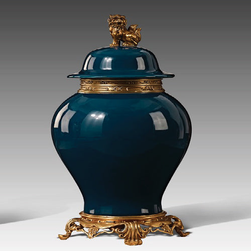 Ginger Jar with Lion top (Small)