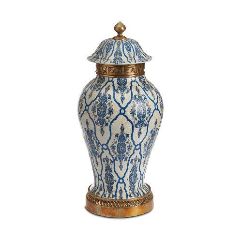 Blue and White Ginger Jar A