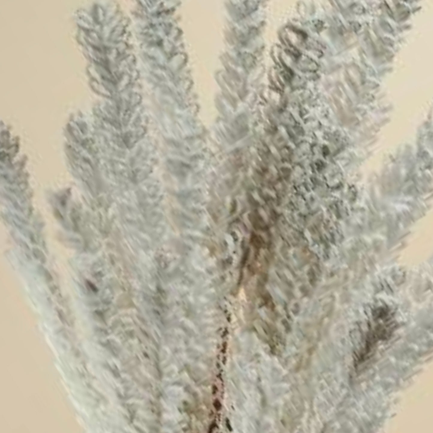 Pampas Reed Stem Faux Foam Flower (Grey & White)