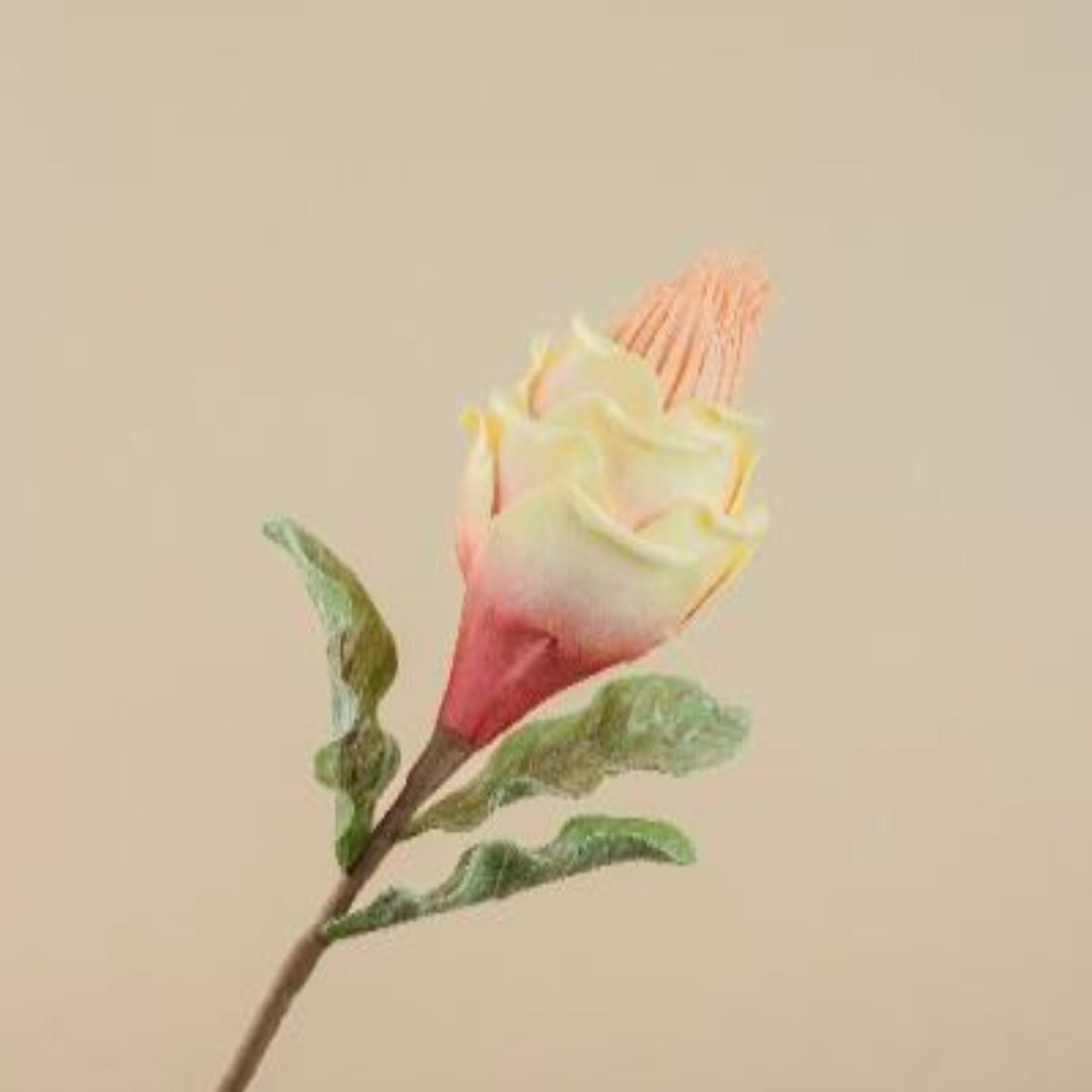 Rose Faux Foam Flower (Pink & Cream)