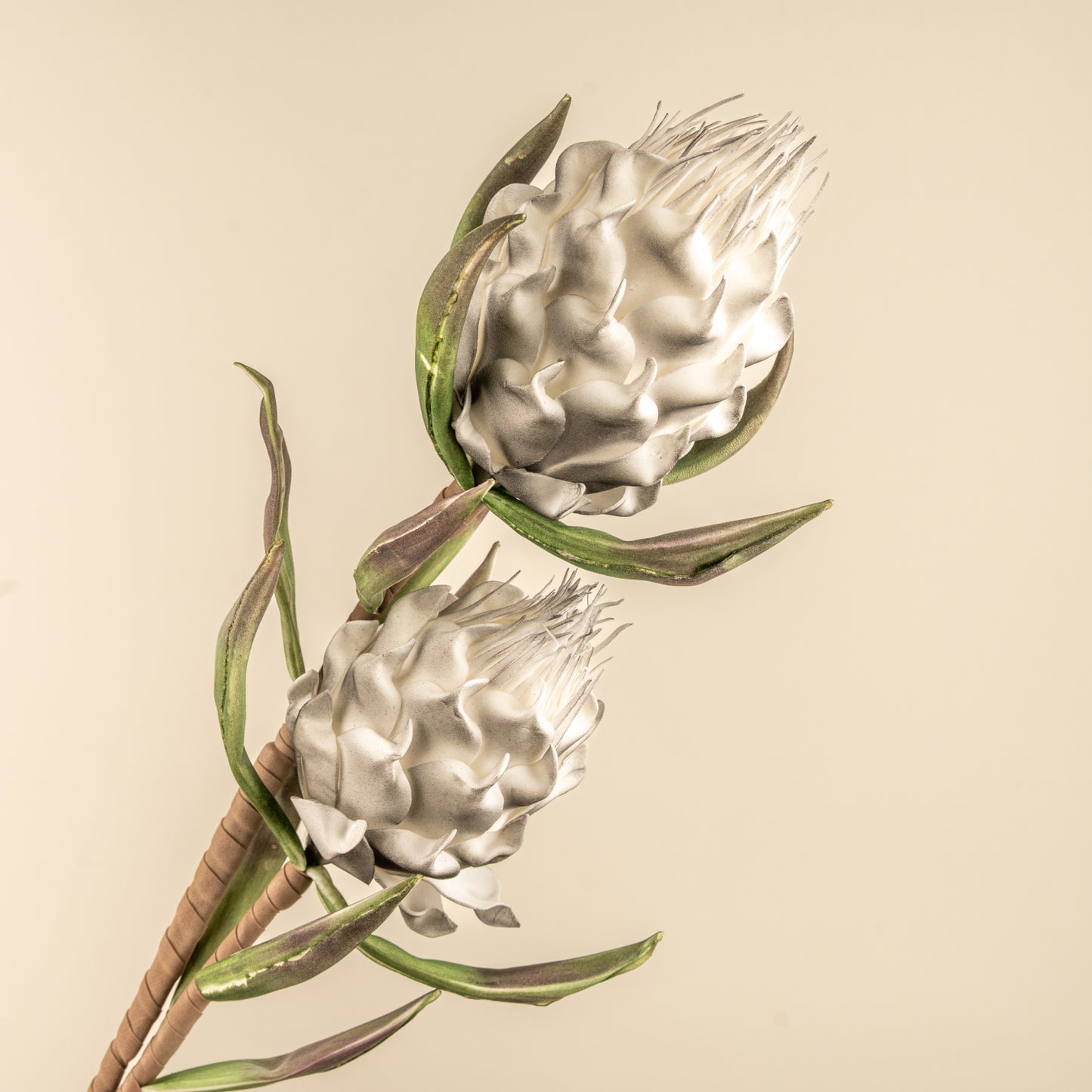 Artichoke Faux Foam Flower (Grey)