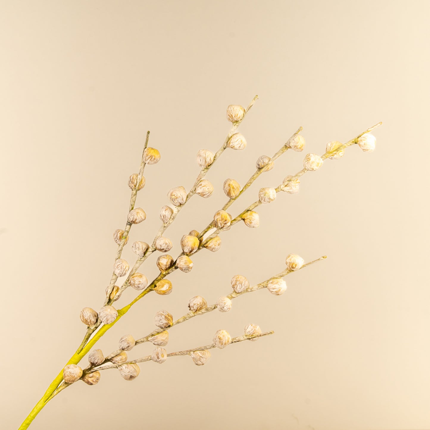 Berry Branch Faux Foam Flower (Mustard Yellow)