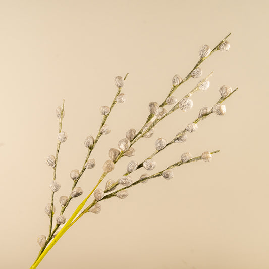 Grey Berry Branch Faux Foam Flower (Grey)