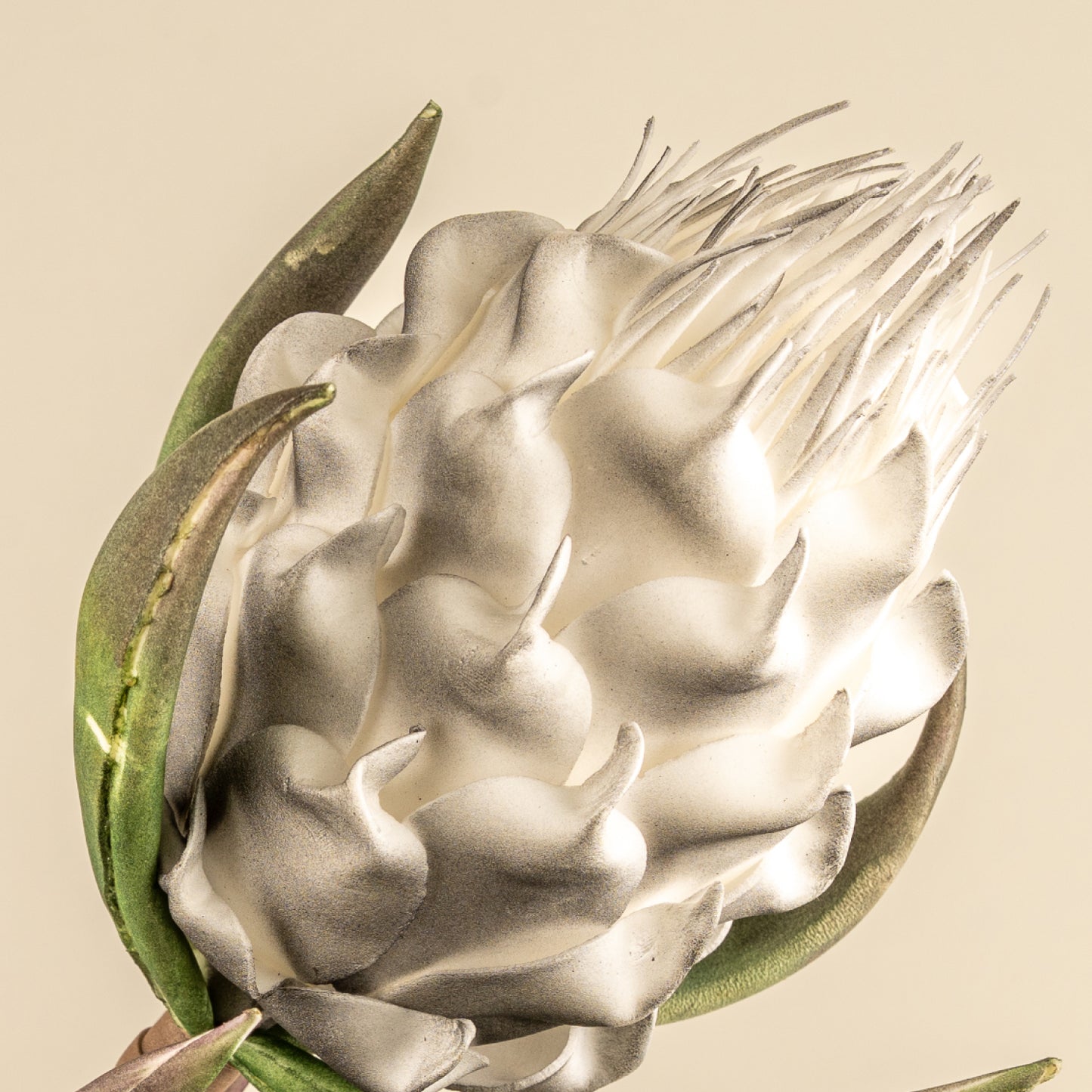 Artichoke Faux Foam Flower (Grey)