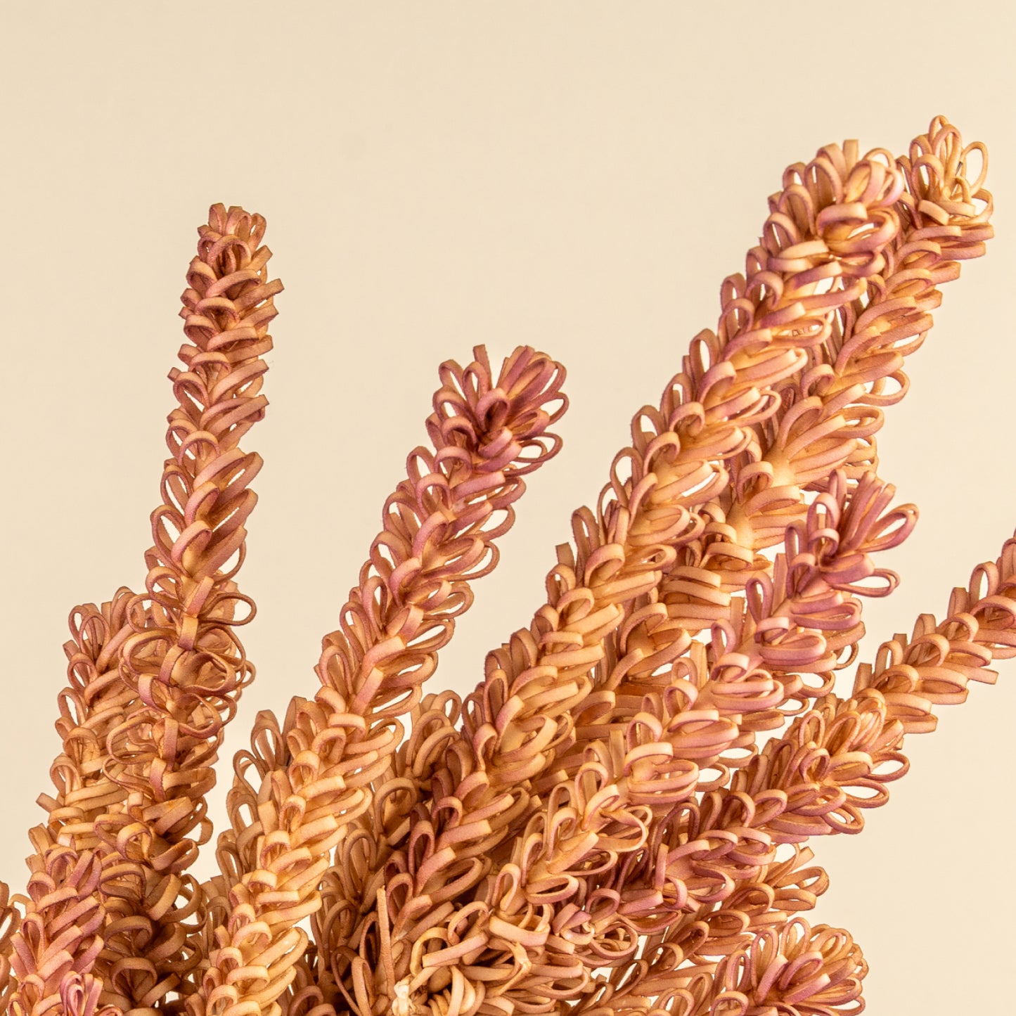 Pampas Reed Stem Faux Foam Flower (Red & Brown)