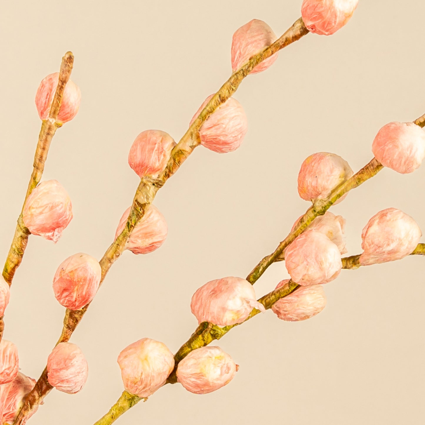 Cherry Berry Branch Faux Foam Flower (Orange)