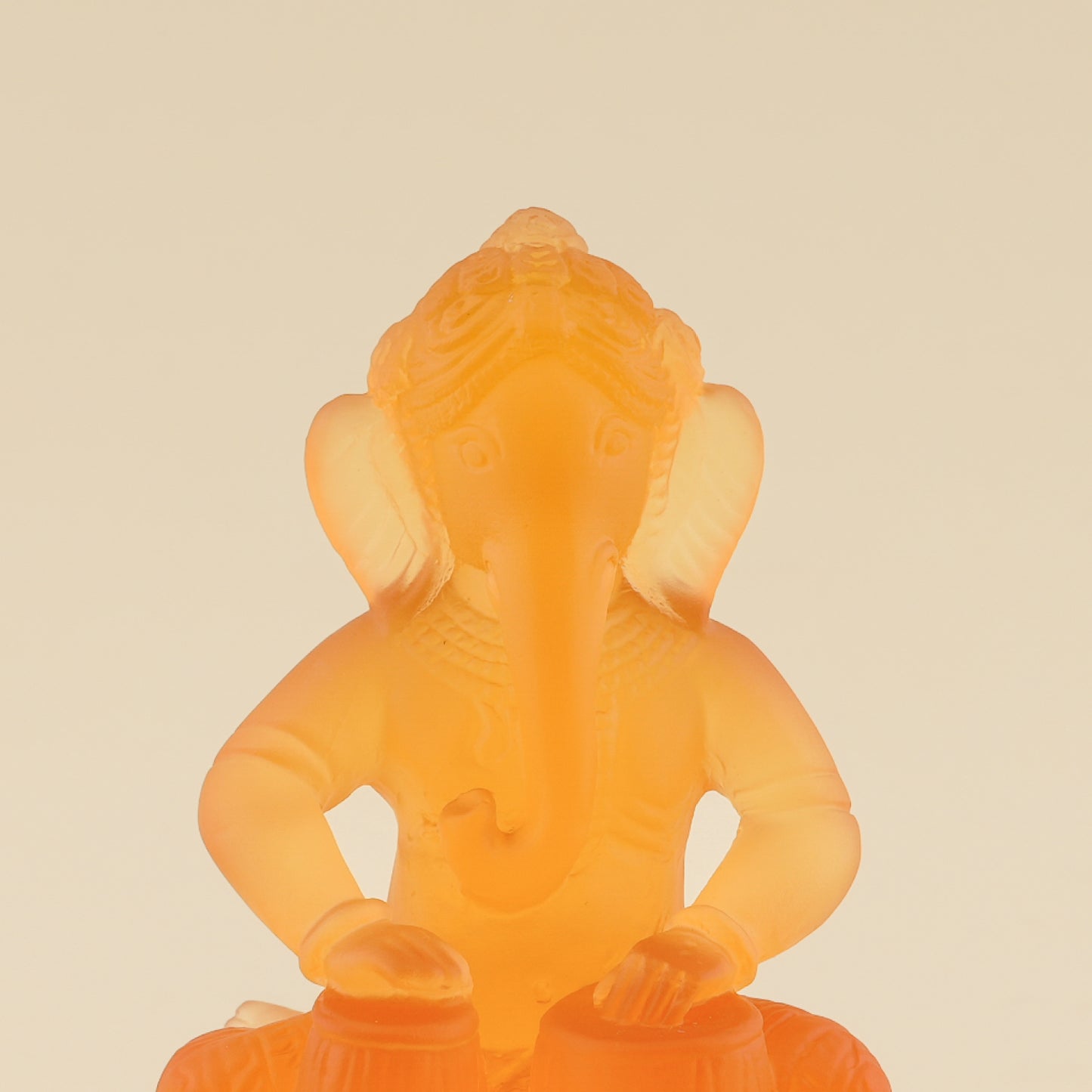 Ganesh Crystal Figure (Dhol Drum)