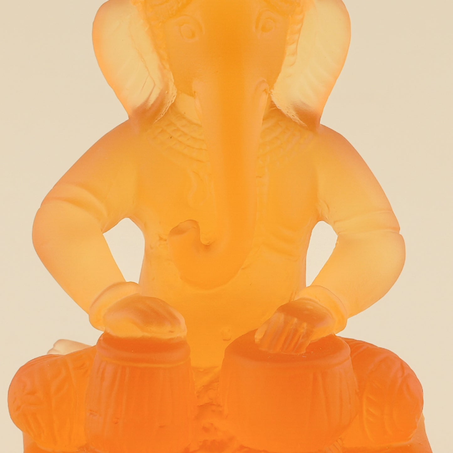 Ganesh Crystal Figure (Dhol Drum)