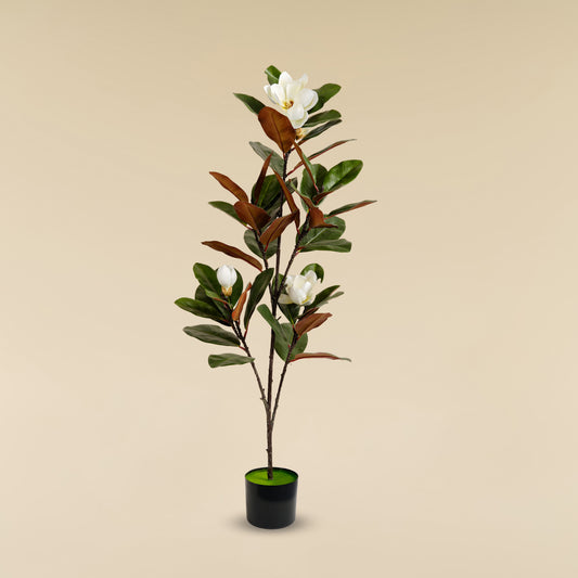 Artificial Magnolia Tree (Brown Leaf – 5 Branches)