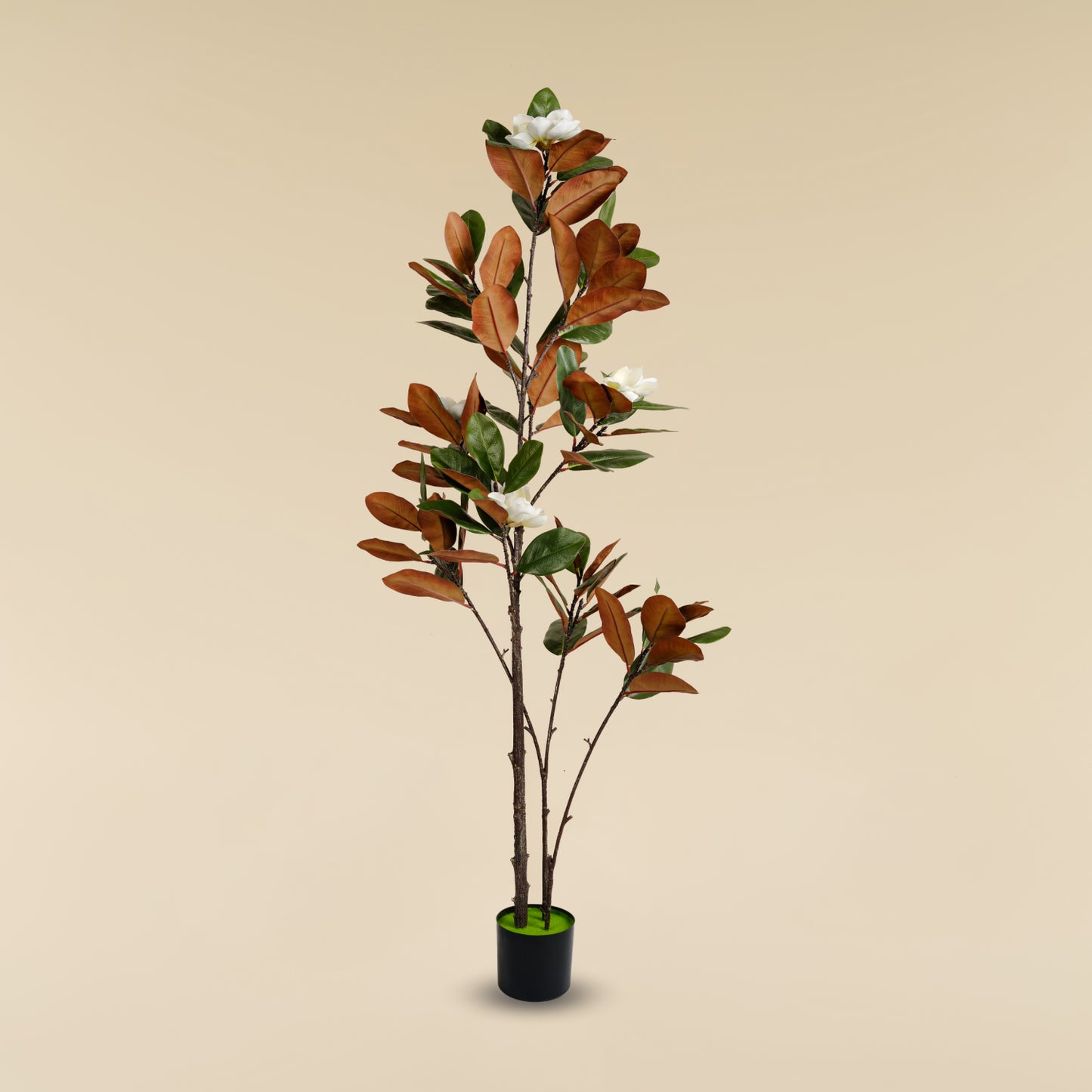 Artificial Magnolia Tree (Brown Leaf – 7 Branches)