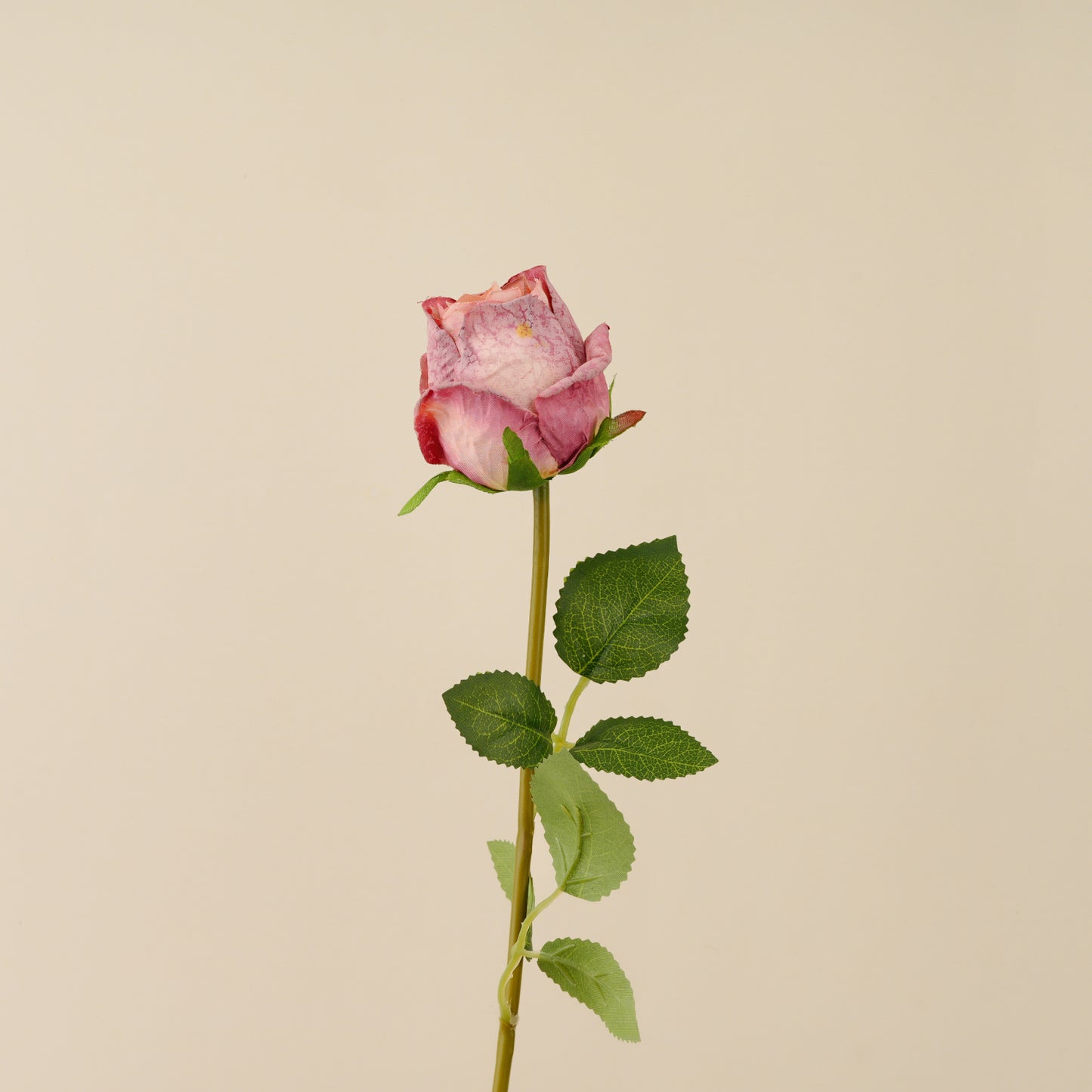 Artificial Hand-Rolled Edge Rose (Dusty pink)