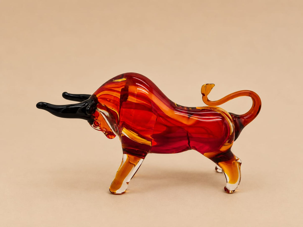 Handmade Crystal Bull